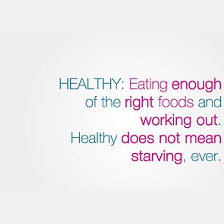 STARVING VS EATING HEALTHY