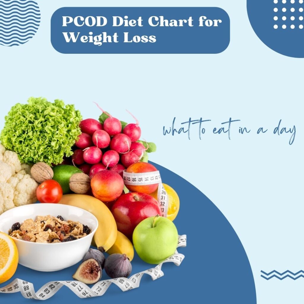 1 day pcod diet chart for weight loss