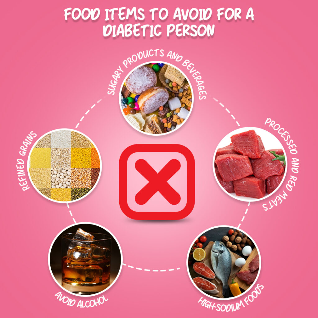 Food Items to Avoid for a Diabetic Person