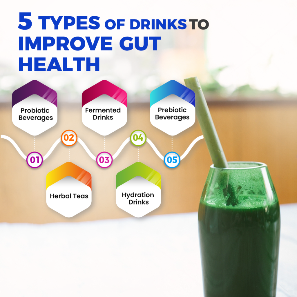 5 Types Of Beverages That You Can Have To Improve Your Gut Health.