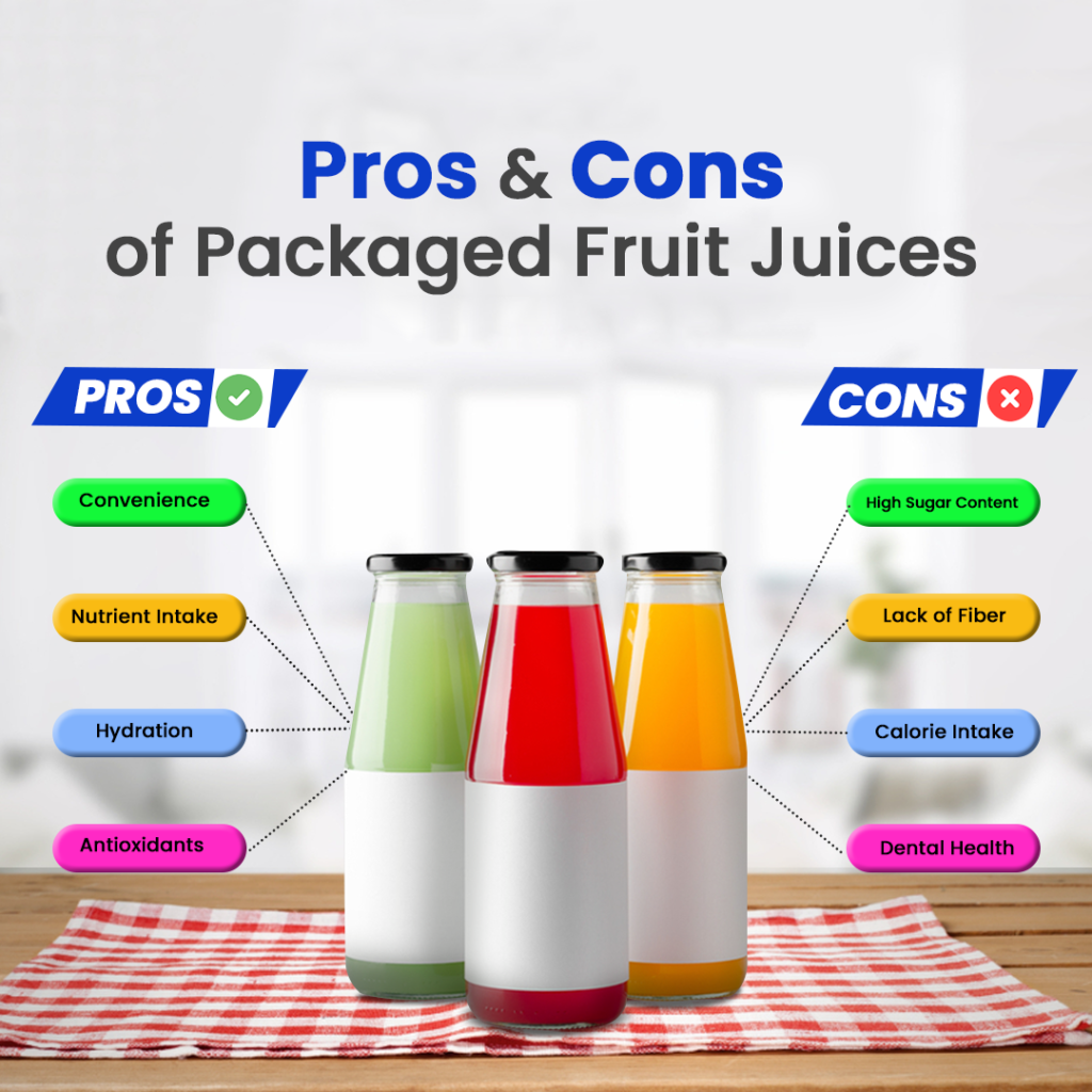 Pros and Cons of Packaged Fruit Juices