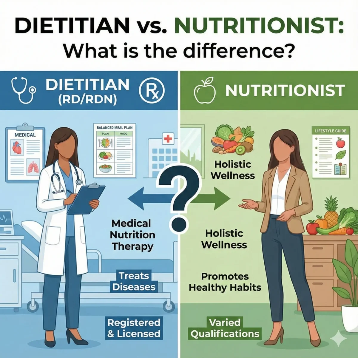Dietitian vs Nutritionist: Dietitian vs Nutritionist: